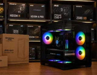سیستم گیمینگ core i7 همراه با ۱۶ گیگابایت رم کد (g44)