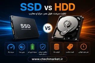 تفاوت هارد SSD و HDD؛ کدام گزینه برای شما مناسبتر است؟😁